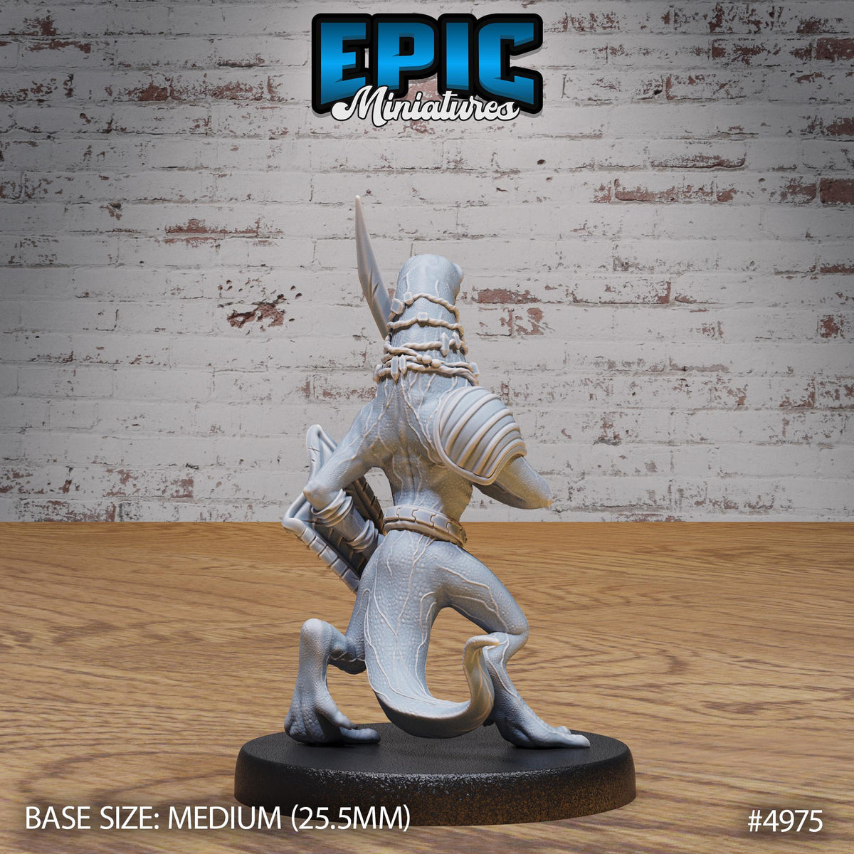 Fire Newt Option #4975 back DND miniature Savage Attack 16k resin