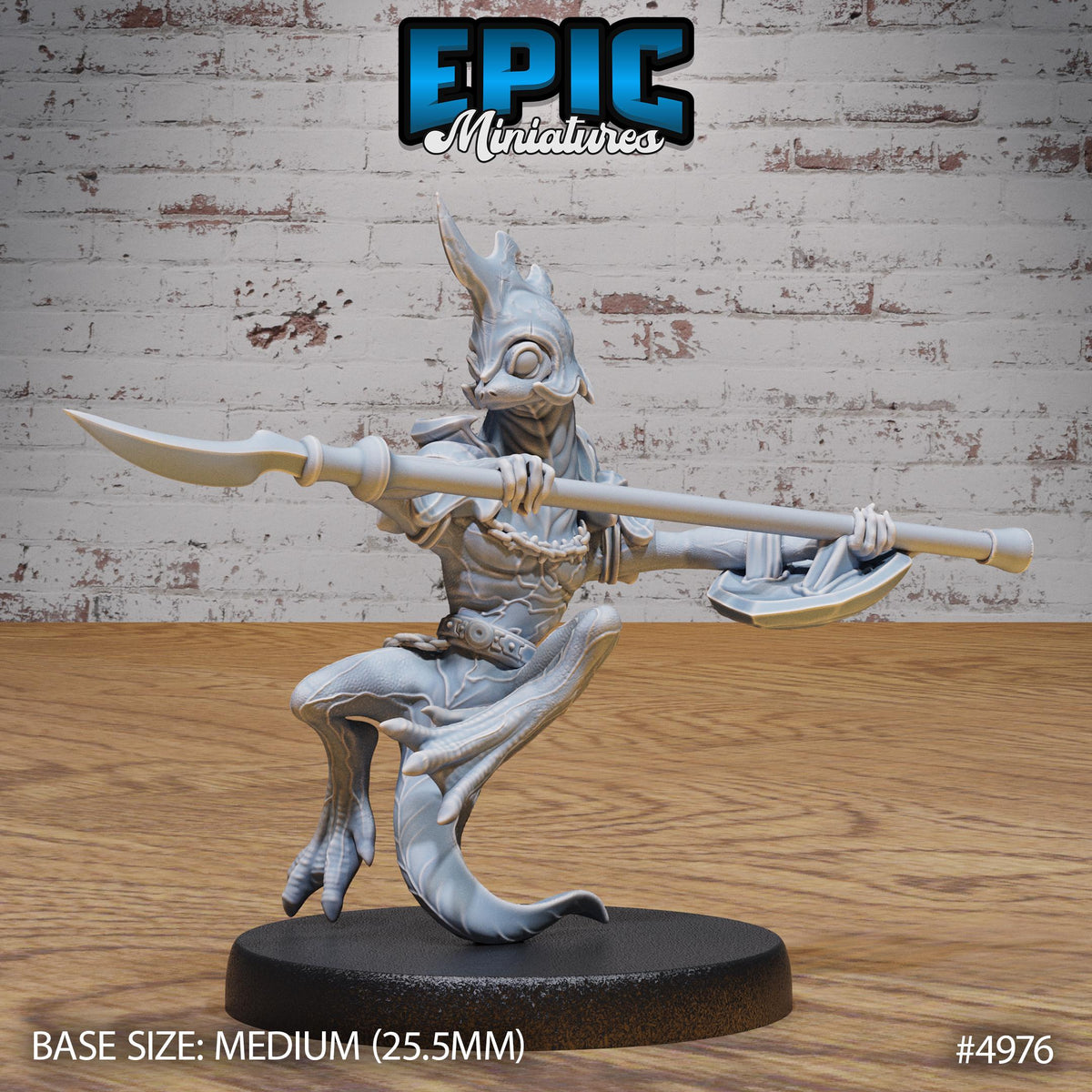 Fire Newt Option #4976 front DND miniature Savage Attack 16k resin