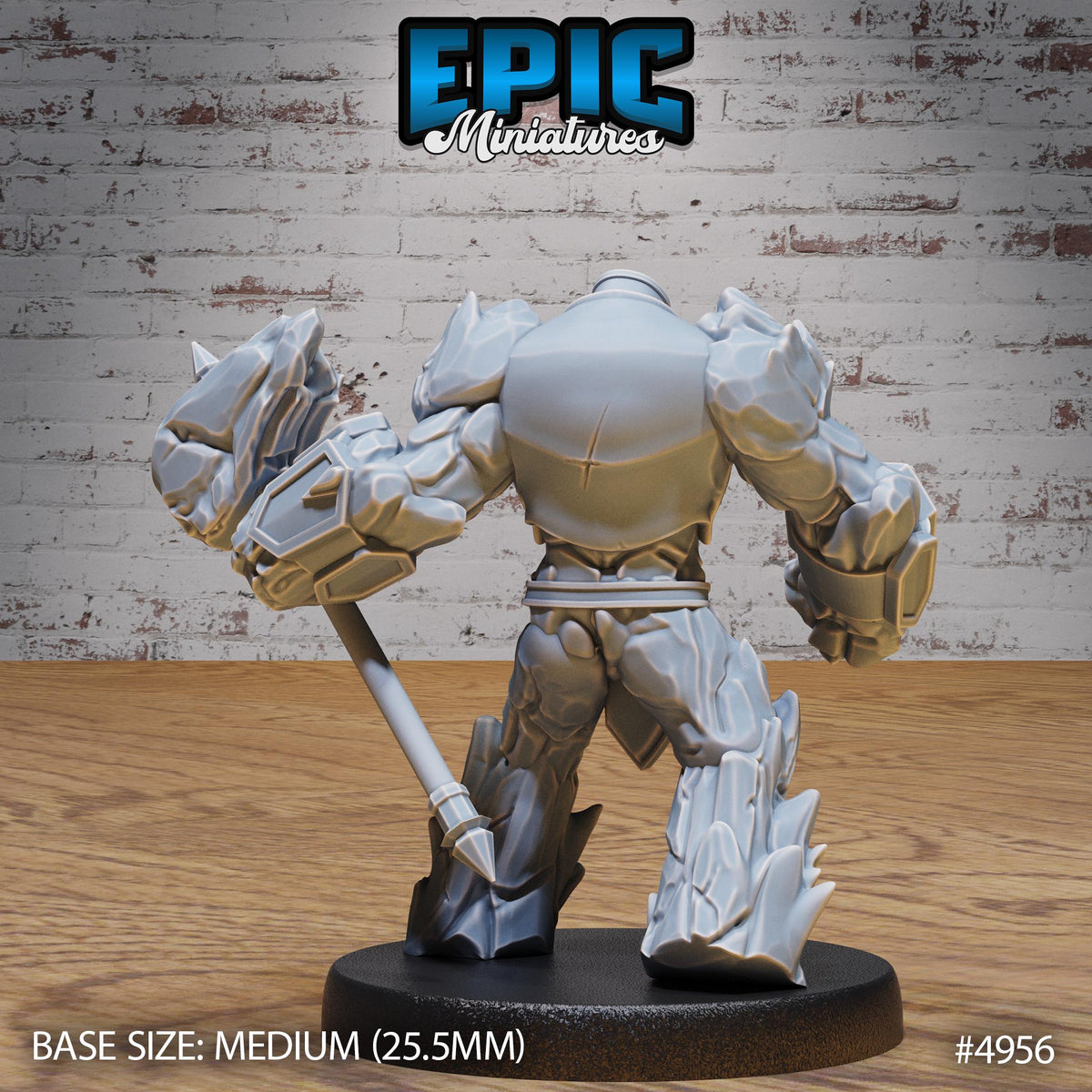 Myrmidon Earth Option #4956 back DND miniature Savage Attack 16k resin