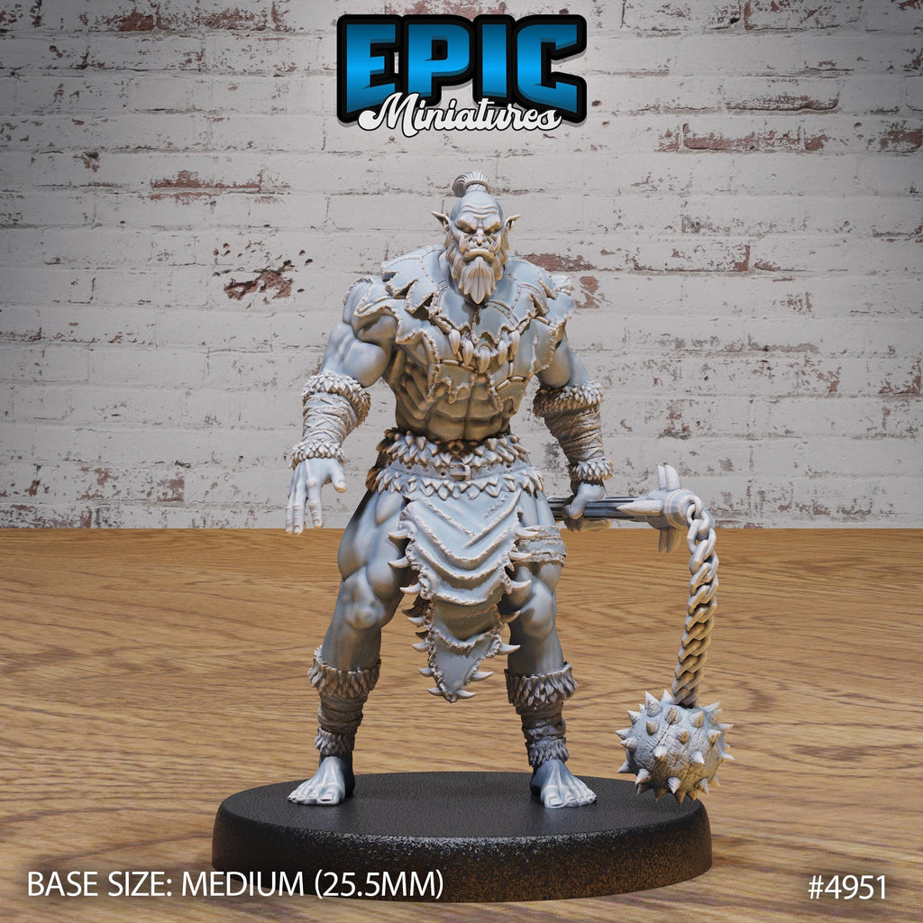 Orc Warrior Option #4951 front DND miniature Savage Attack 16k resin