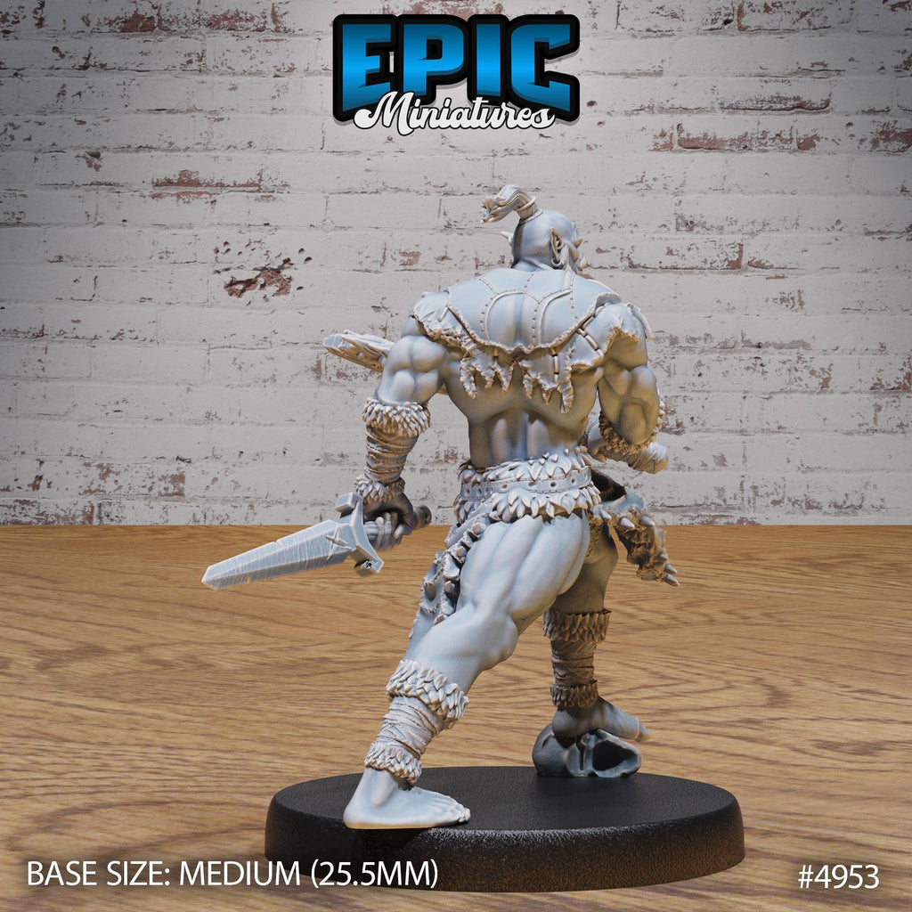 Orc Warrior Option #4953 back DND miniature Savage Attack 16k resin