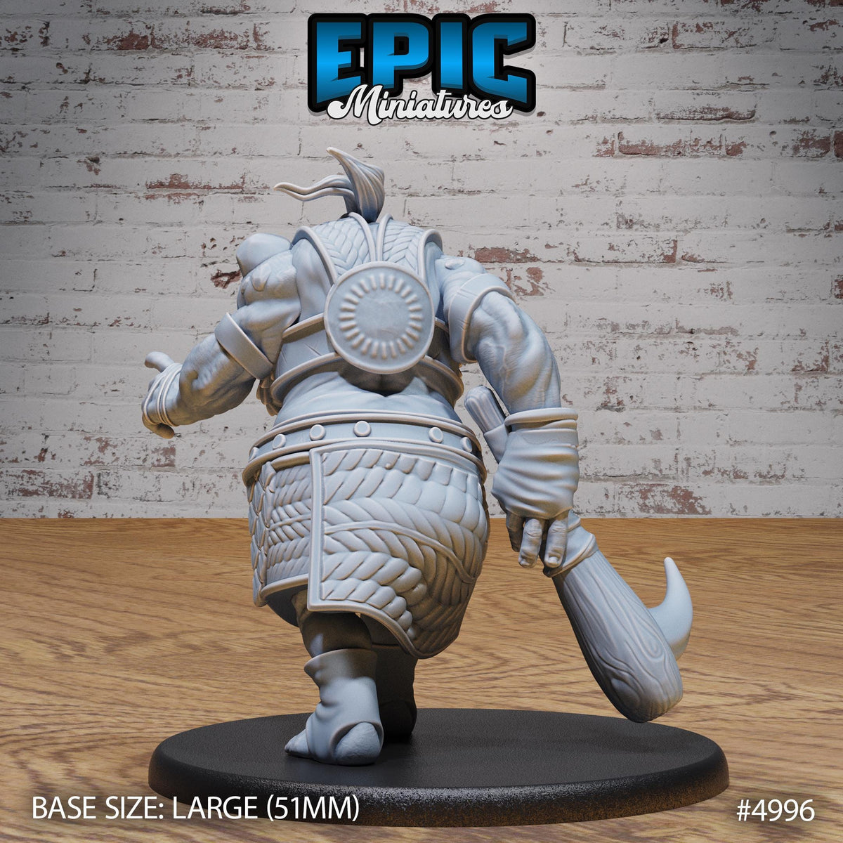 Orog Female Option #4996 back DND miniature Savage Attack 16k resin