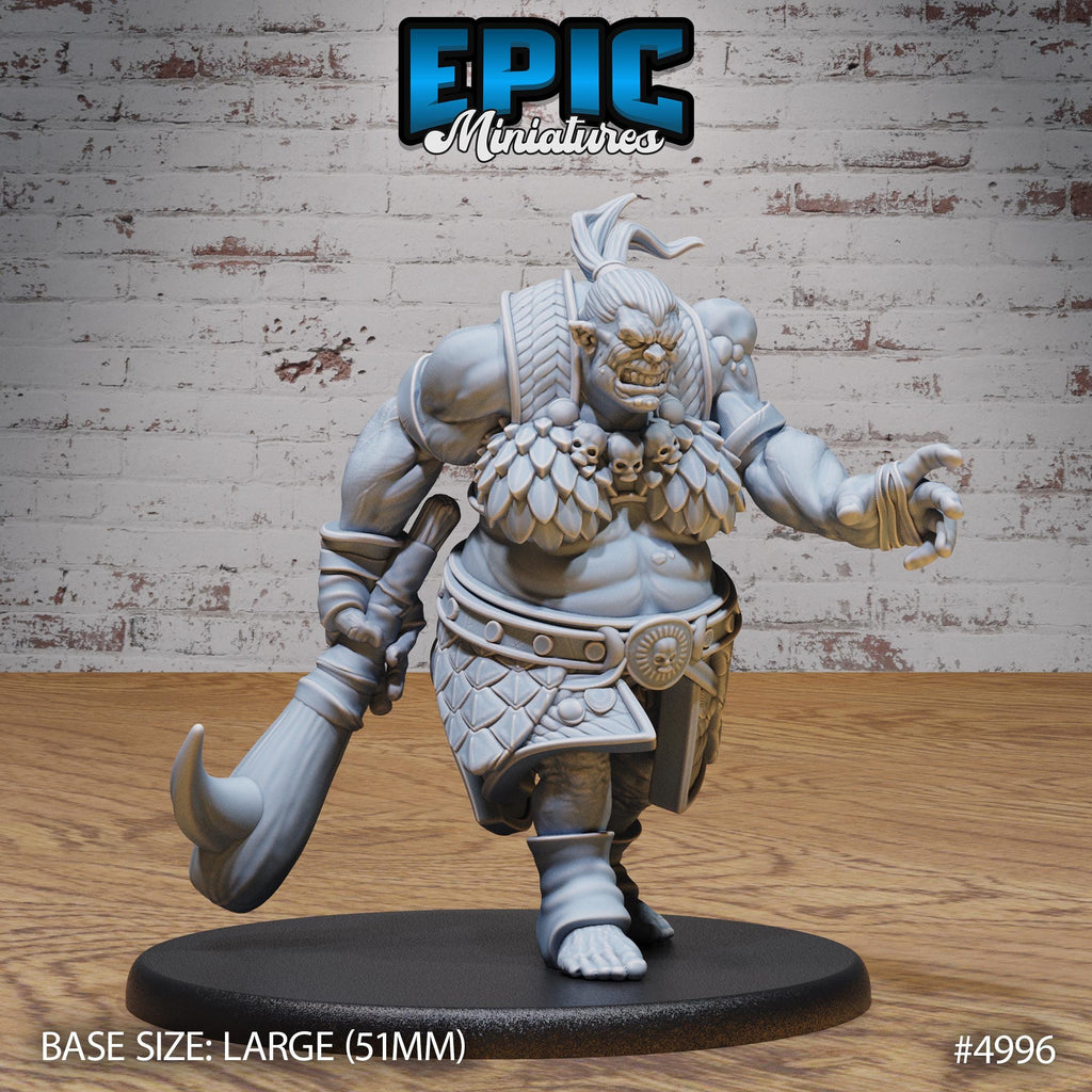 Orog Female Option #4996 front DND miniature Savage Attack 16k resin