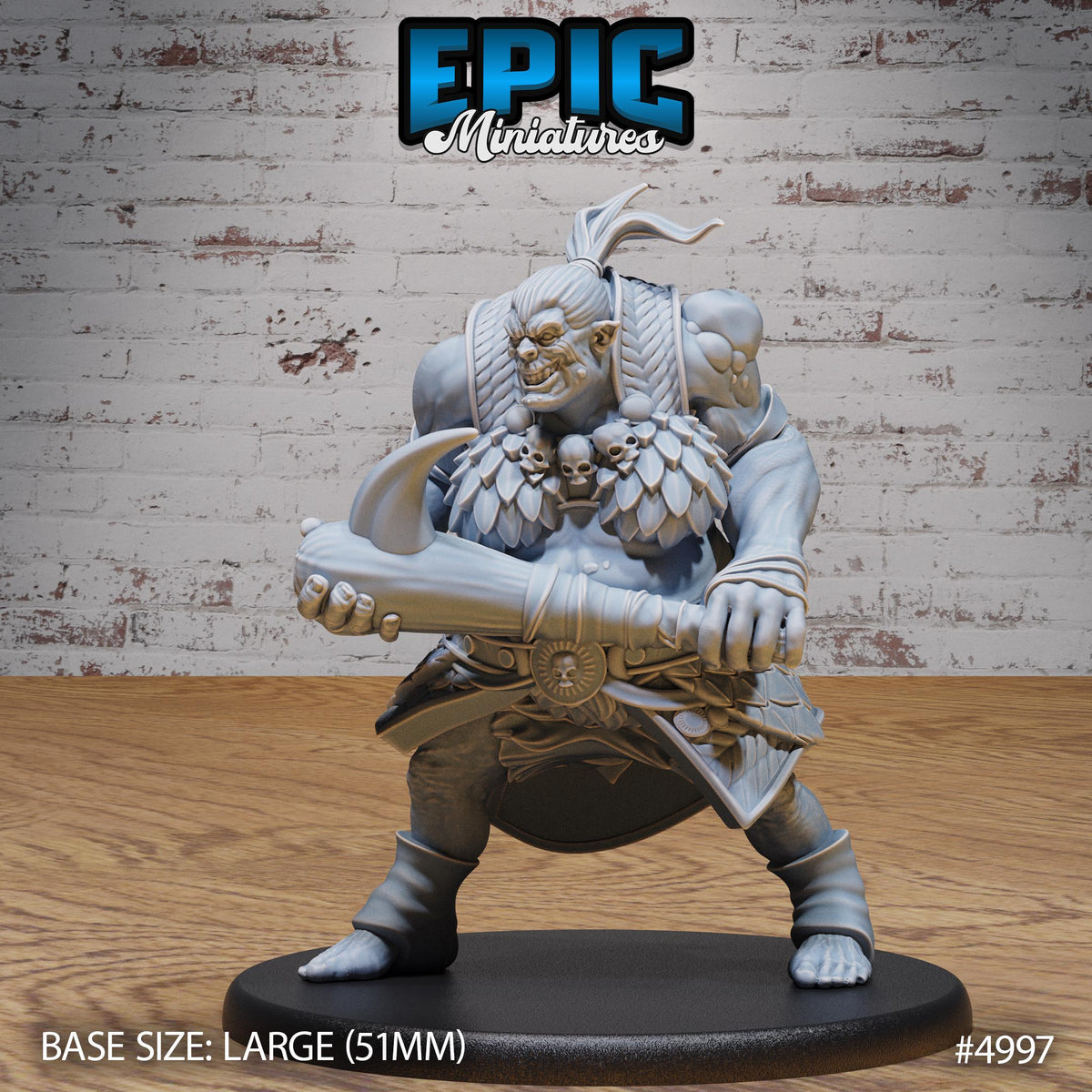 Orog Female Option #4997 front DND miniature Savage Attack 16k resin