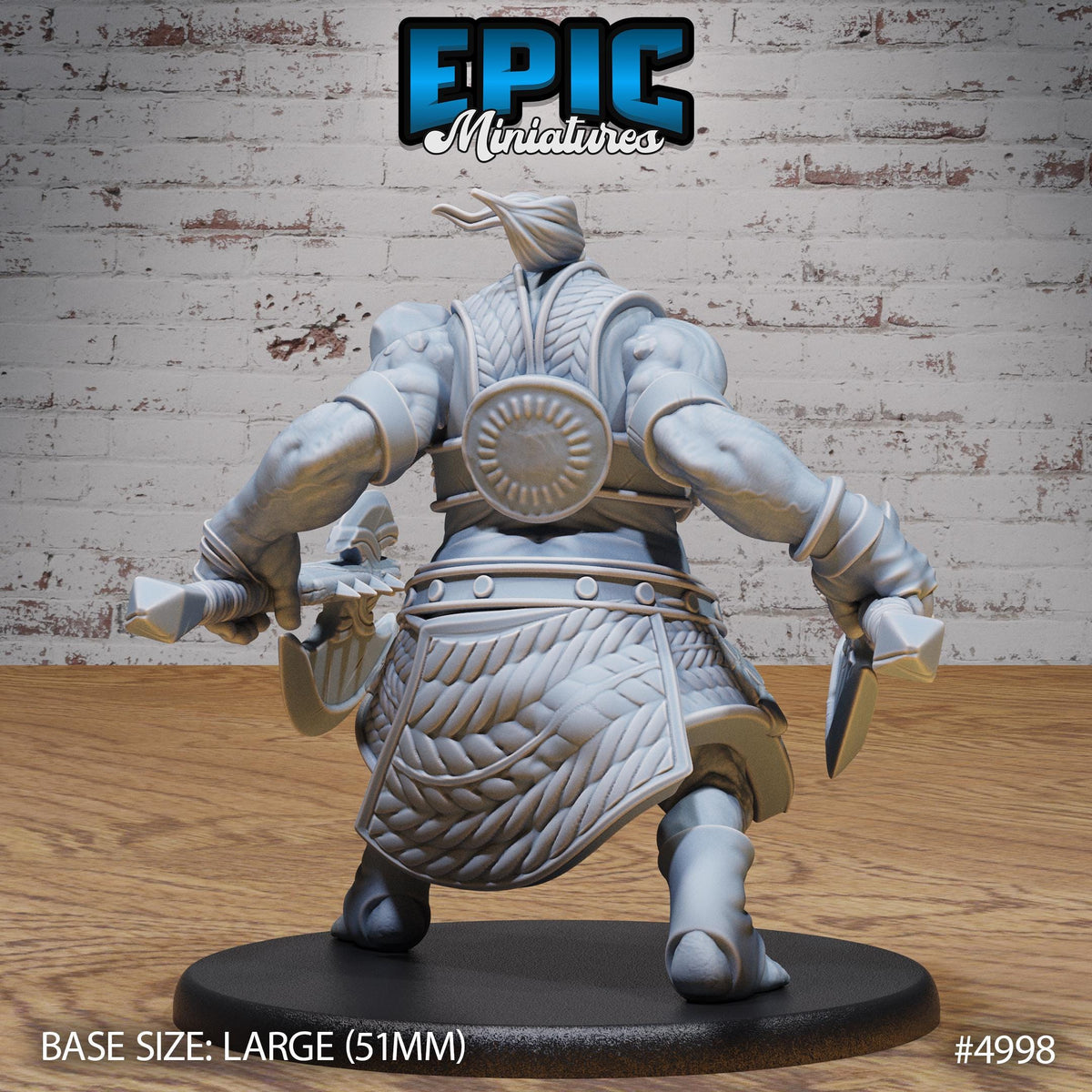 Orog Female Option #4998 back DND miniature Savage Attack 16k resin