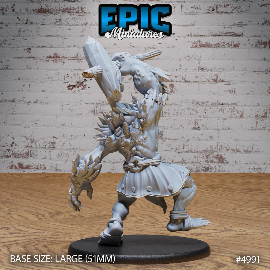 Savage Troll Option #4991 back DND miniature Savage Attack 16k resin