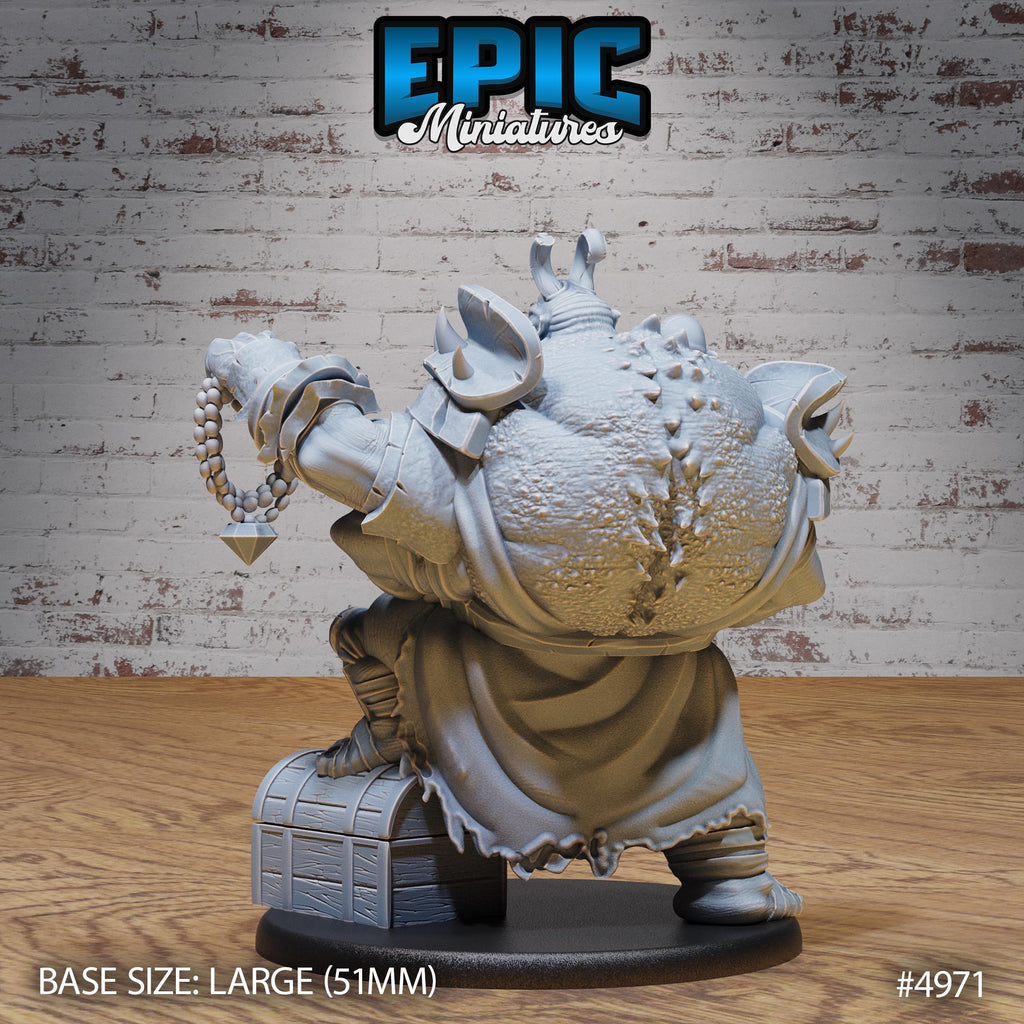 Ettin Mutant General Option #4971 back DND miniature Savage Attack 16k resin
