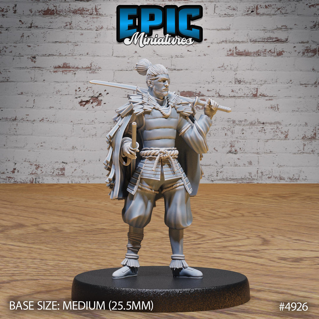 Legendary Ronin Option #4926 front DND miniature Legends of the East 16k resin