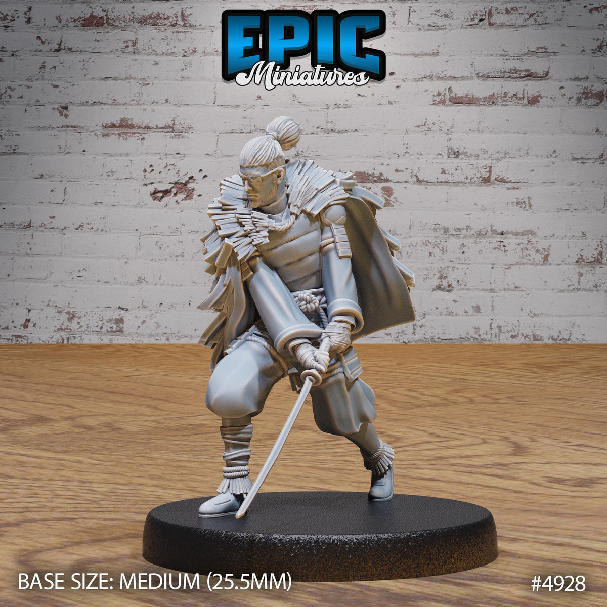 Legendary Ronin Option #4928 front DND miniature Legends of the East 16k resin
