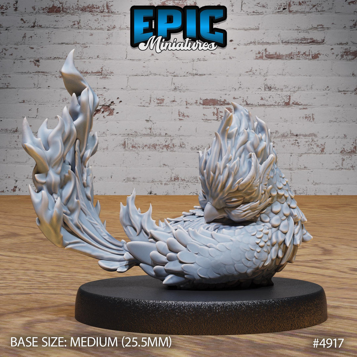 Phoenix Hatchling Option #4916 front DND miniature Legends of the East 16k resin