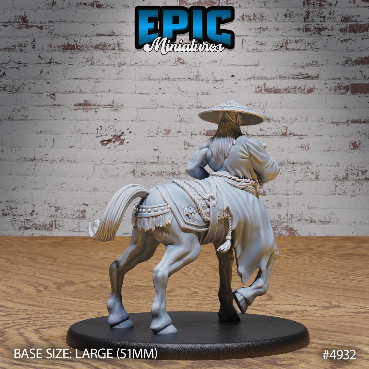 Bushi Centaur Option #4932 back DND miniature Legends of the East 16k resin