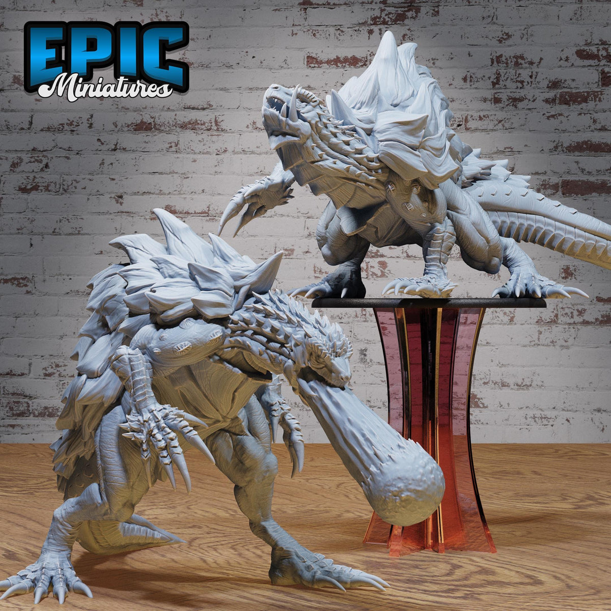 Turtle Zilla Set of 4 DND miniatures group photo Legends of the East