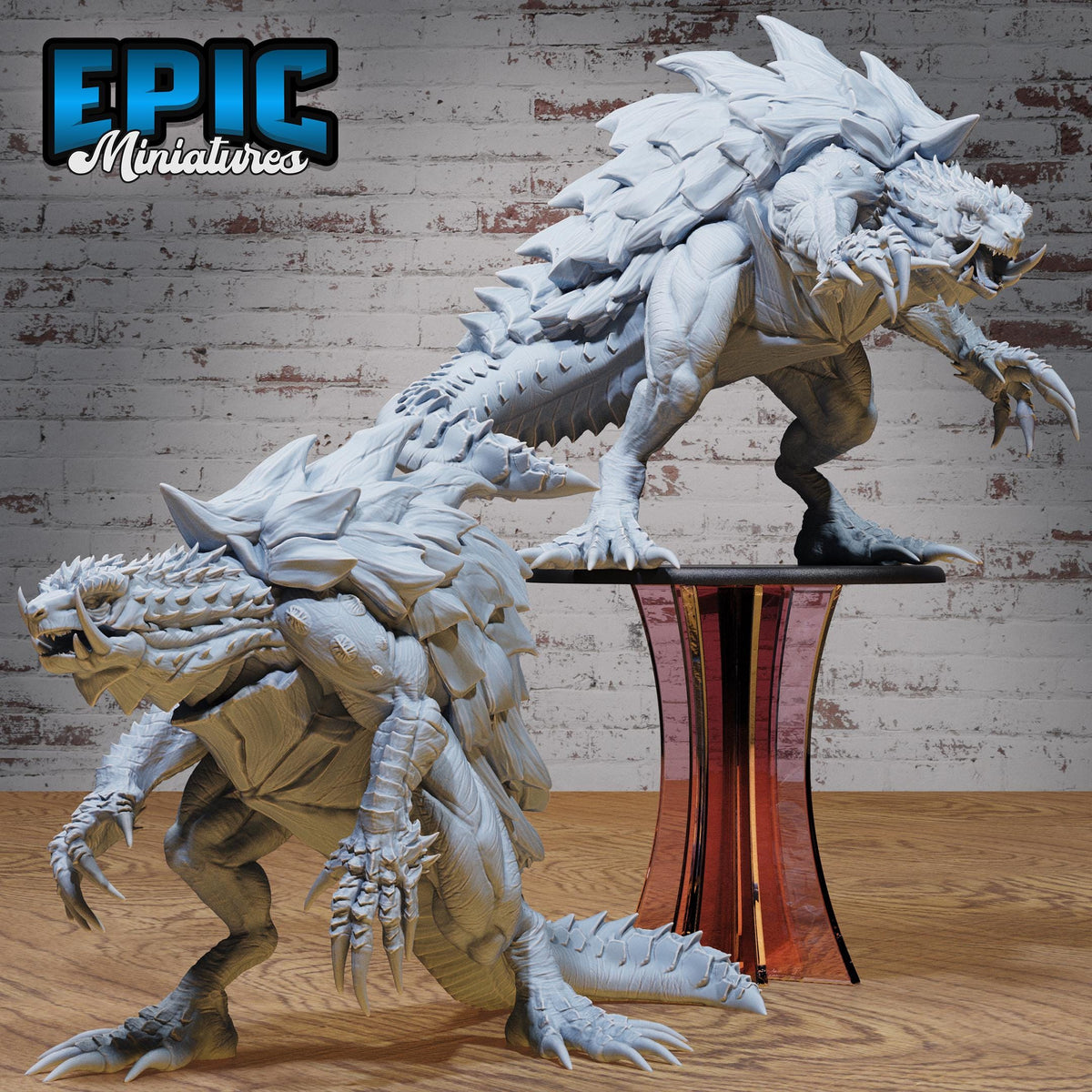 Turtle Zilla Option #4942 front DND miniature Legends of the East 16k resin