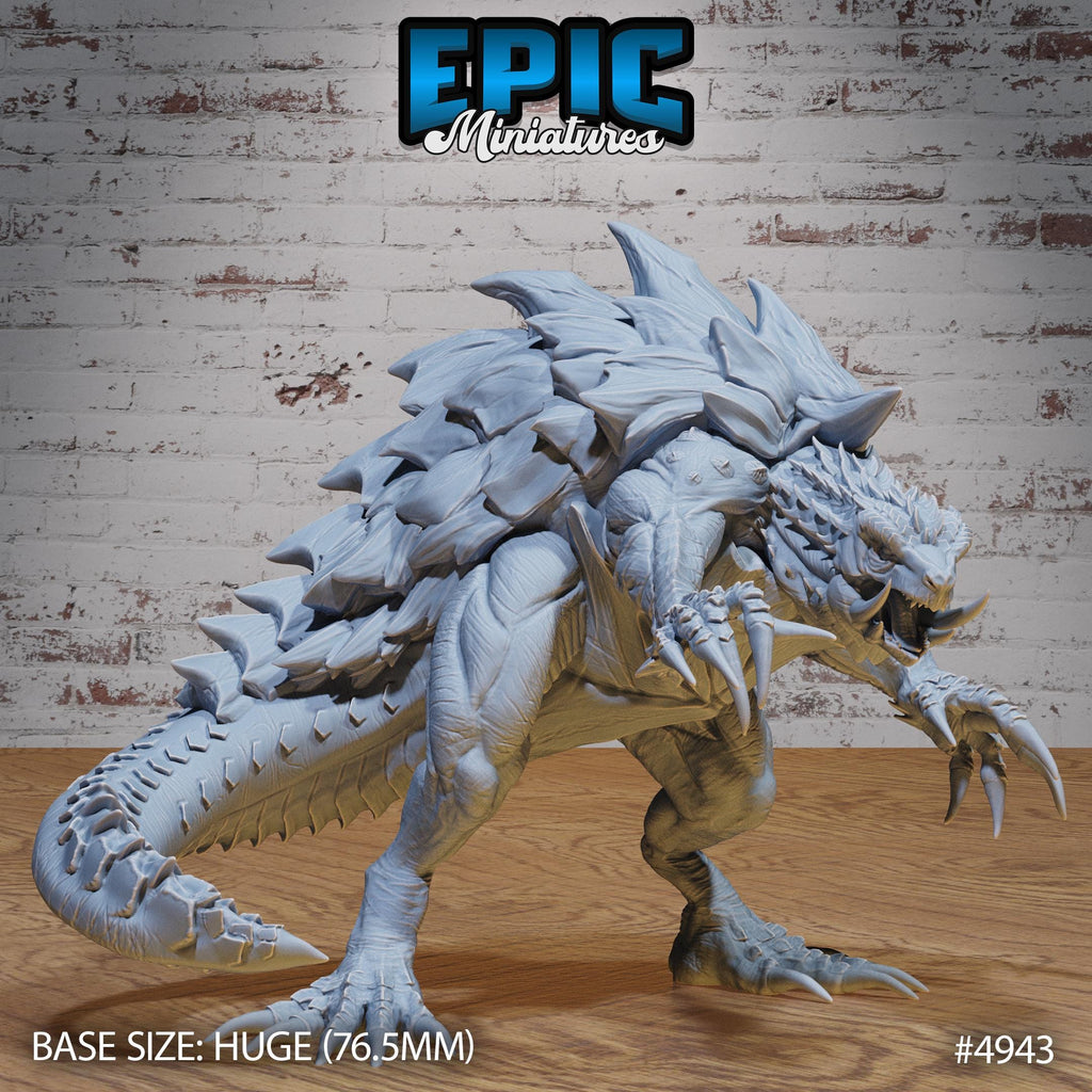 Turtle Zilla Option #4943 back DND miniature Legends of the East 16k resin