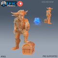 Goblin Pirate Option #1912 front DND miniature Treasure Hunt 16k resin