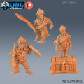 Gnome Pirate DND miniatures group photo Treasure Hunt