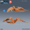 Bronze Dragon Large front DND miniature Treasure Hunt 16k resin