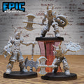 Young Barbarian DND miniatures group photo Savage Attack