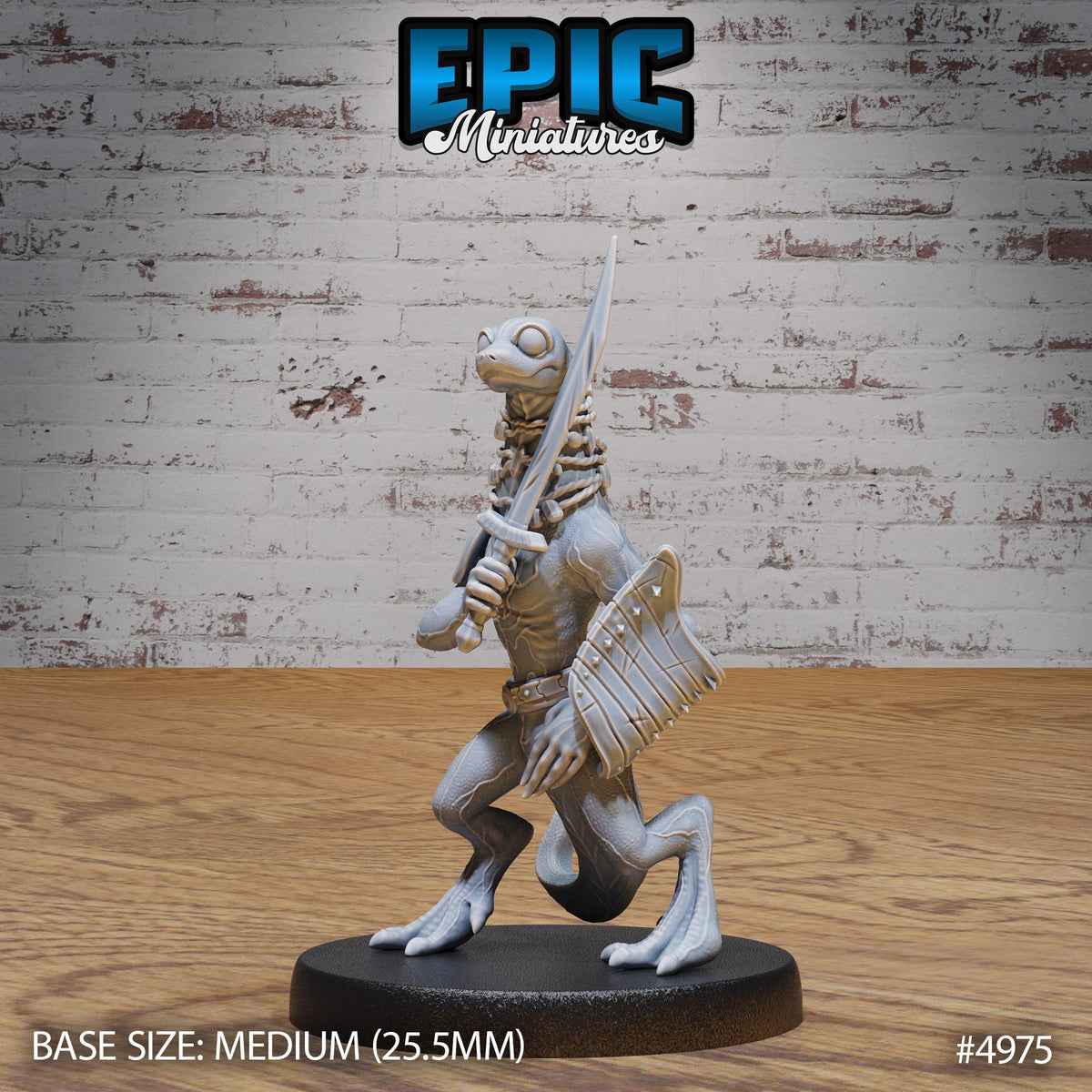 Fire Newt Option #4975 front DND miniature Savage Attack 16k resin