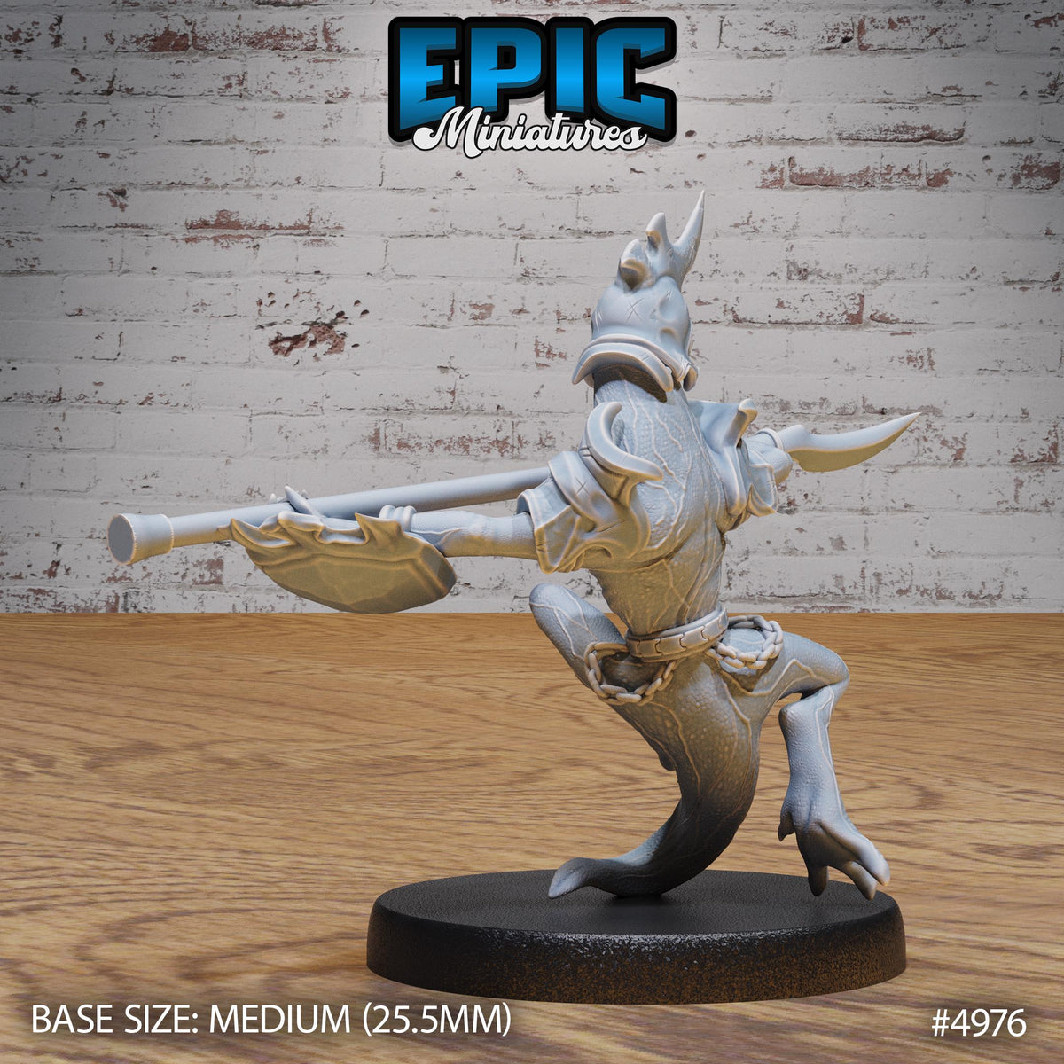 Fire Newt Option #4976 back DND miniature Savage Attack 16k resin