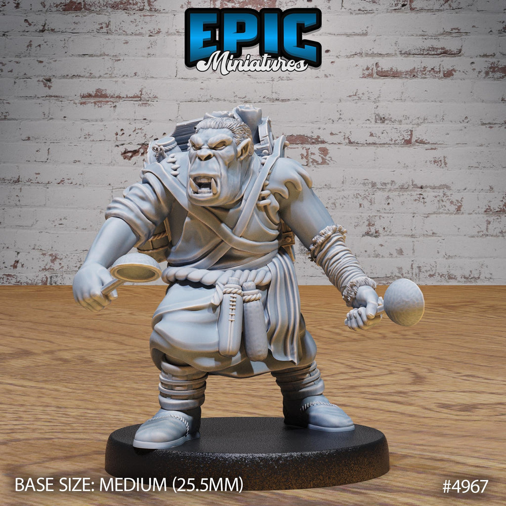 Gray Orc Alchemist Option #4967 front DND miniature Savage Attack 16k resin
