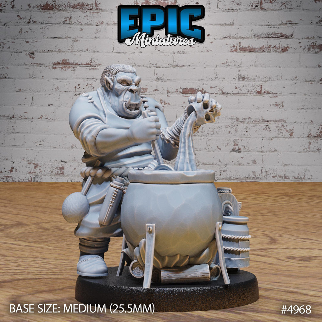 Gray Orc Alchemist Option #4968 front DND miniature Savage Attack 16k resin