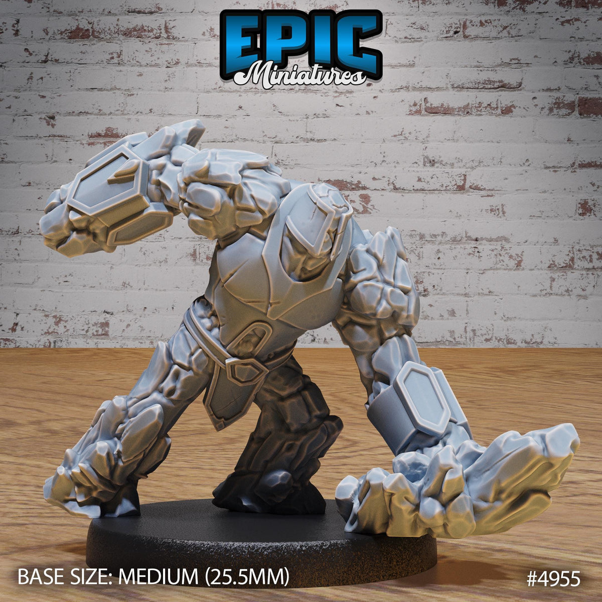 Myrmidon Earth Option #4955 front DND miniature Savage Attack 16k resin