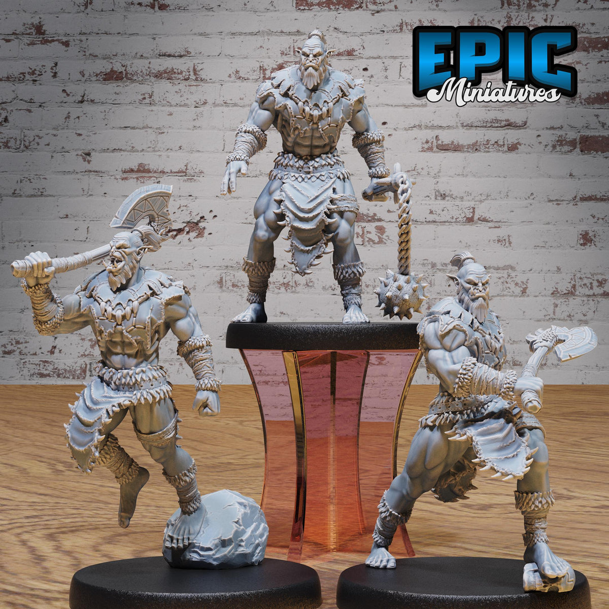 Orc Warrior DND miniatures group photo Savage Attack