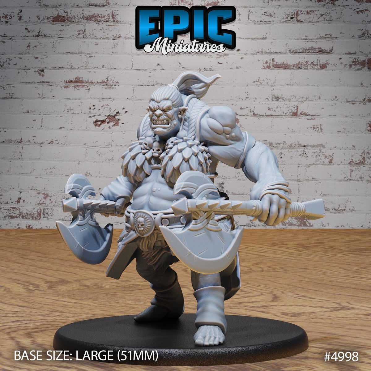 Orog Female Option #4998 front DND miniature Savage Attack 16k resin