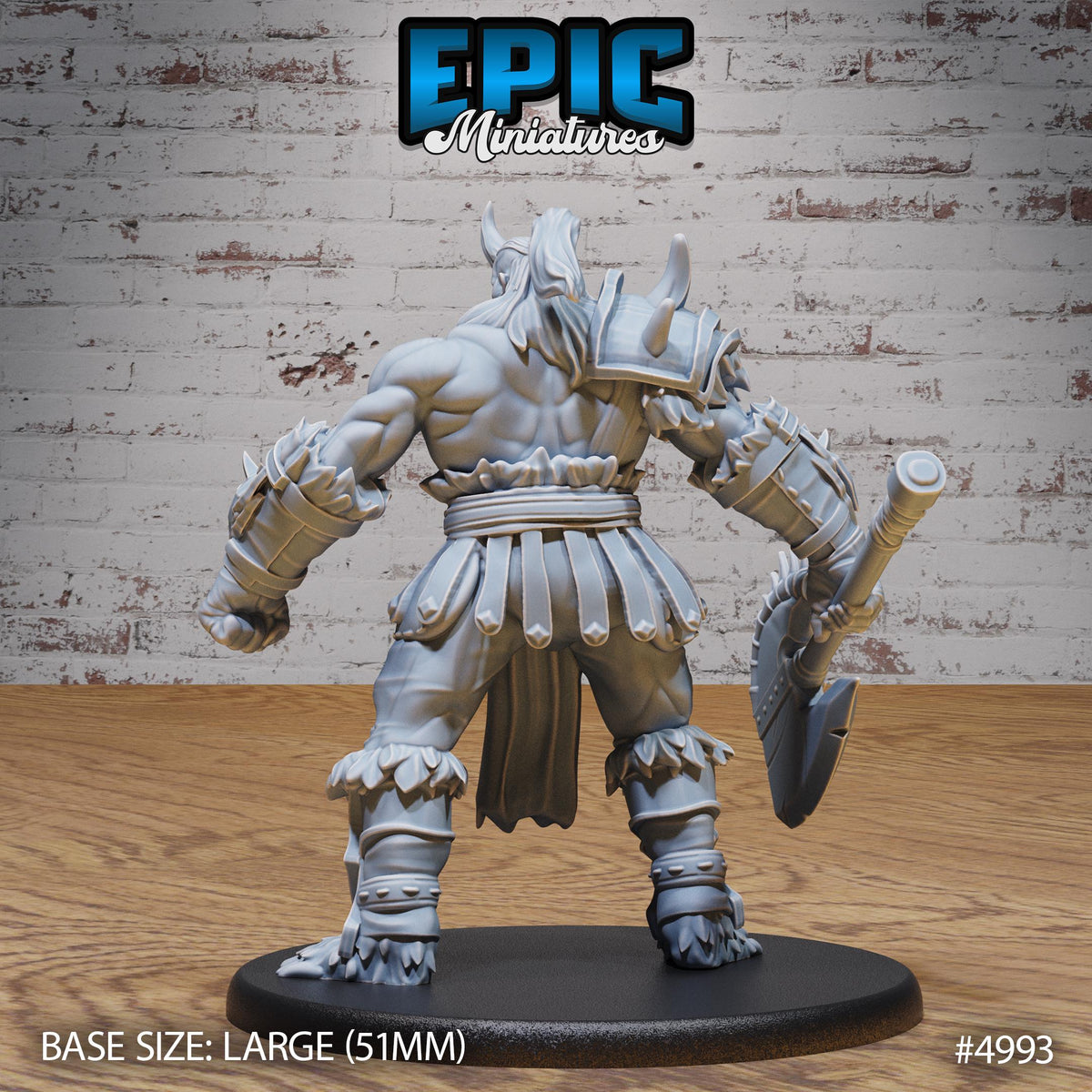 Ogrillon Option #4993 back DND miniature Savage Attack 16k resin