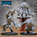 Savage Troll Set of 3 DND miniatures group photo Savage Attack