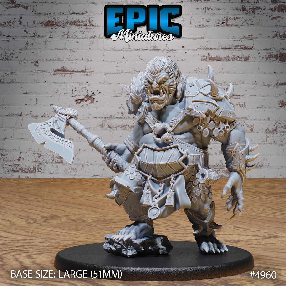 Bugbear Raider Option #4960 front DND miniature Savage Attack 16k resin