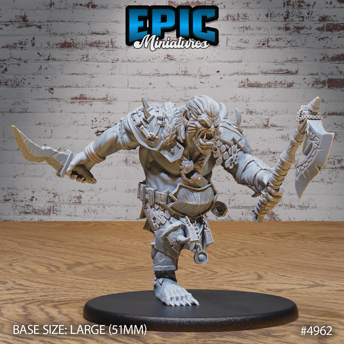 Bugbear Raider Option #4962 front DND miniature Savage Attack 16k resin