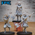 Warrior Empress Set of 3 DND miniatures group photo Legends of the East