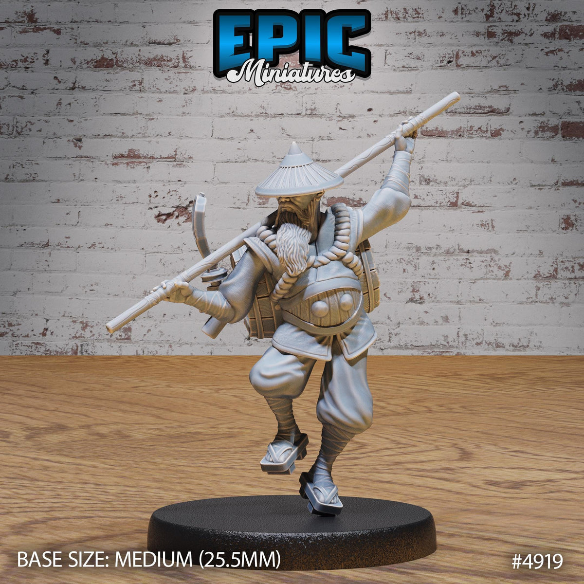 Drunk Master Option #4919 front DND miniature Legends of the East 16k resin
