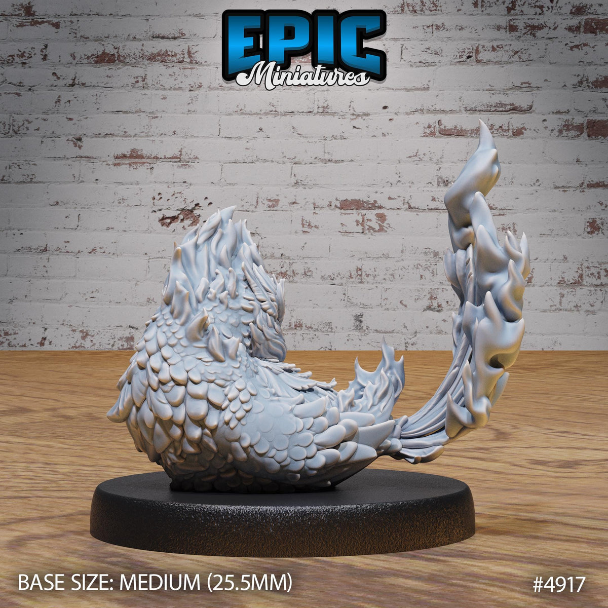 Phoenix Hatchling Option #4917 front DND miniature Legends of the East 16k resin