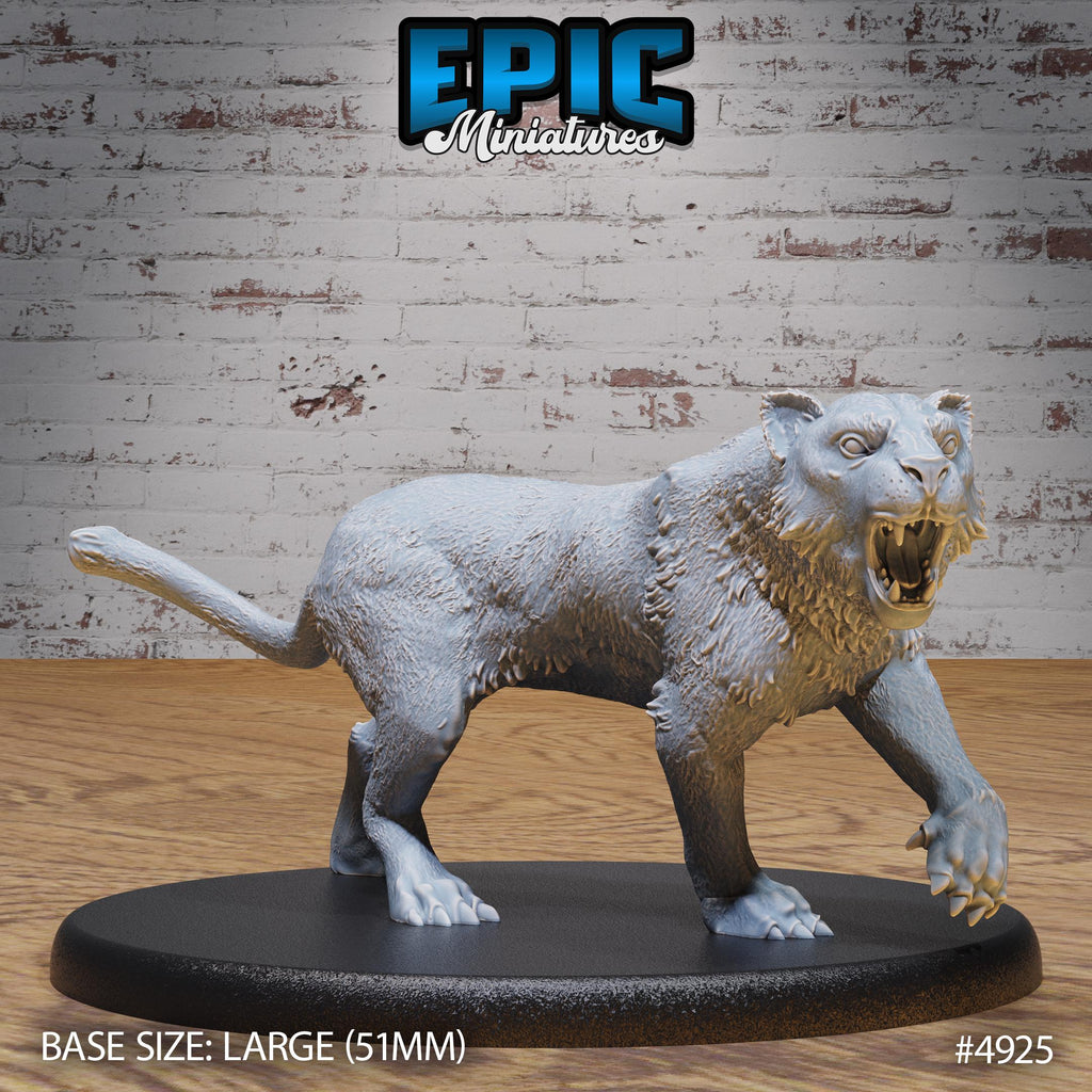 Tiger Option #4925 front DND miniature Legends of the East 16k resin