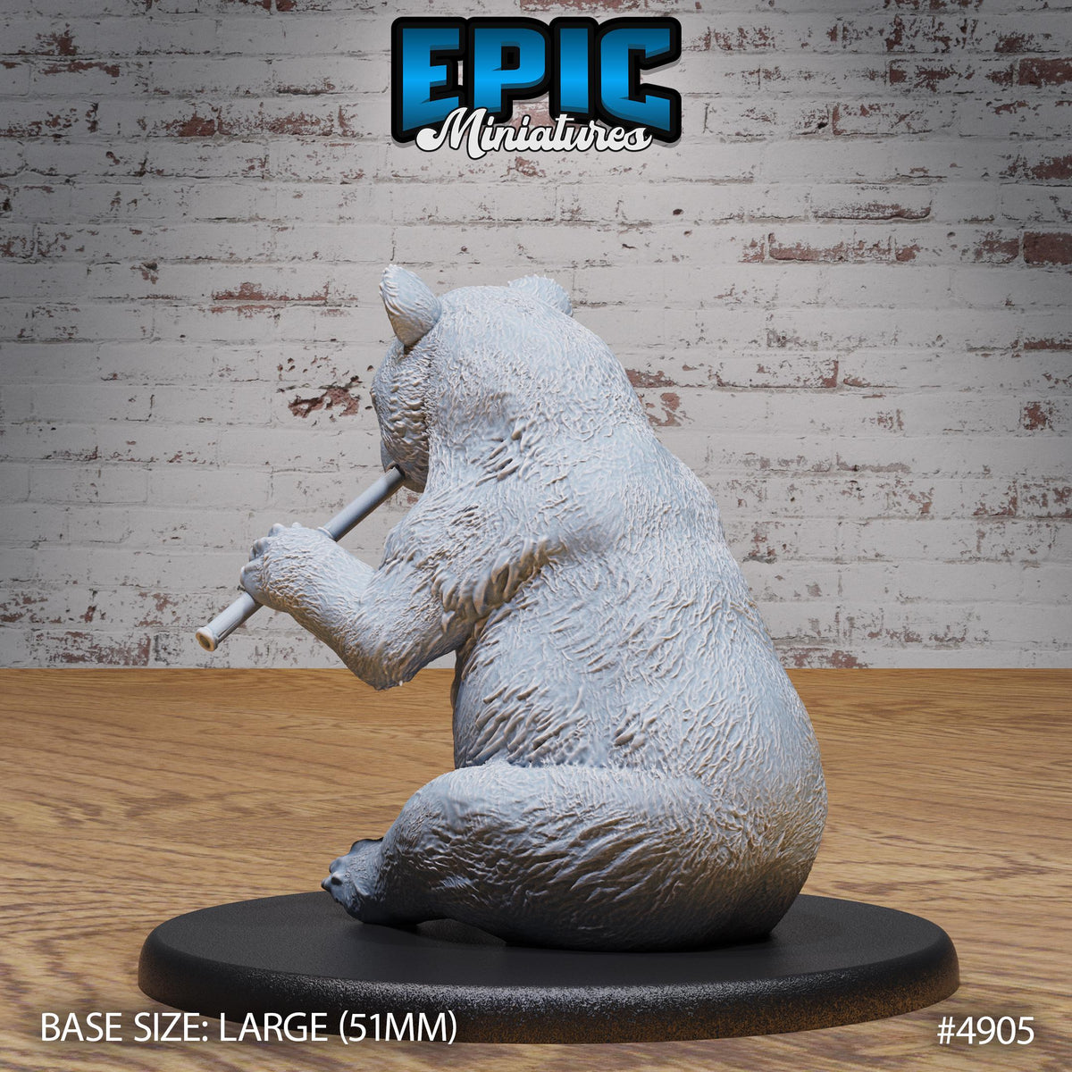 Panda Bear Option #4905 back DND miniature Legends of the East 16k resin