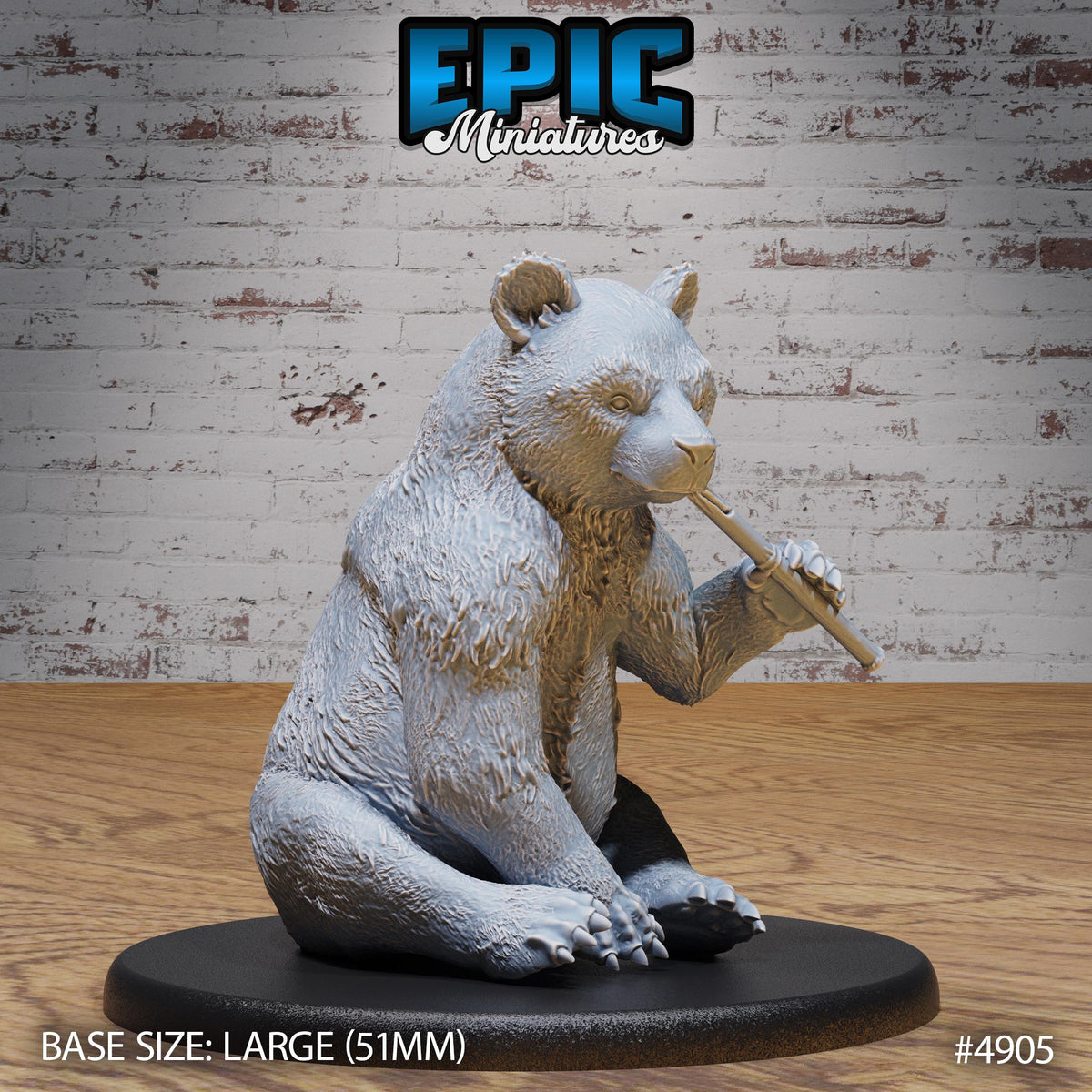 Panda Bear Option #4905 front DND miniature Legends of the East 16k resin
