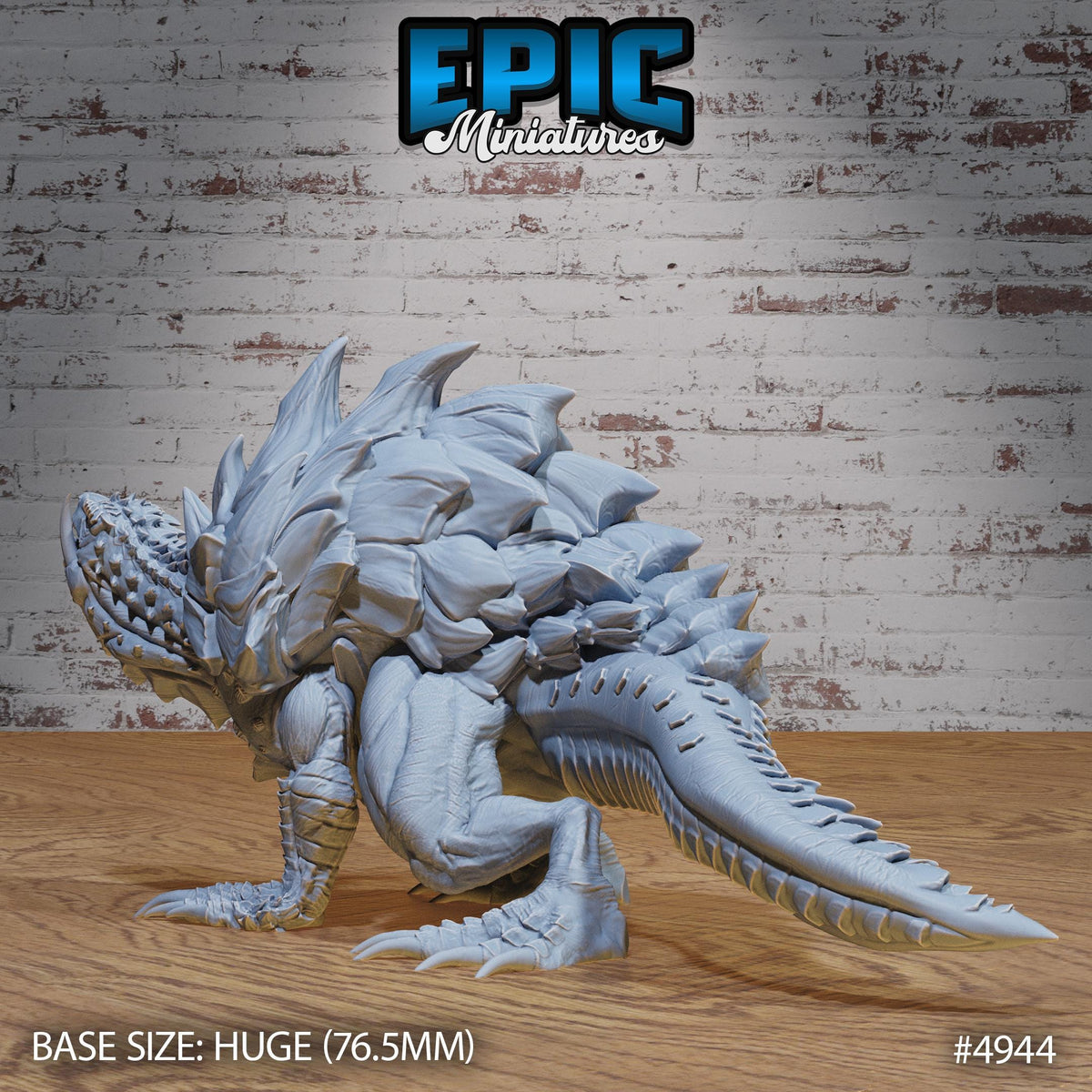 Turtle Zilla Option #4944 back DND miniature Legends of the East 16k resin