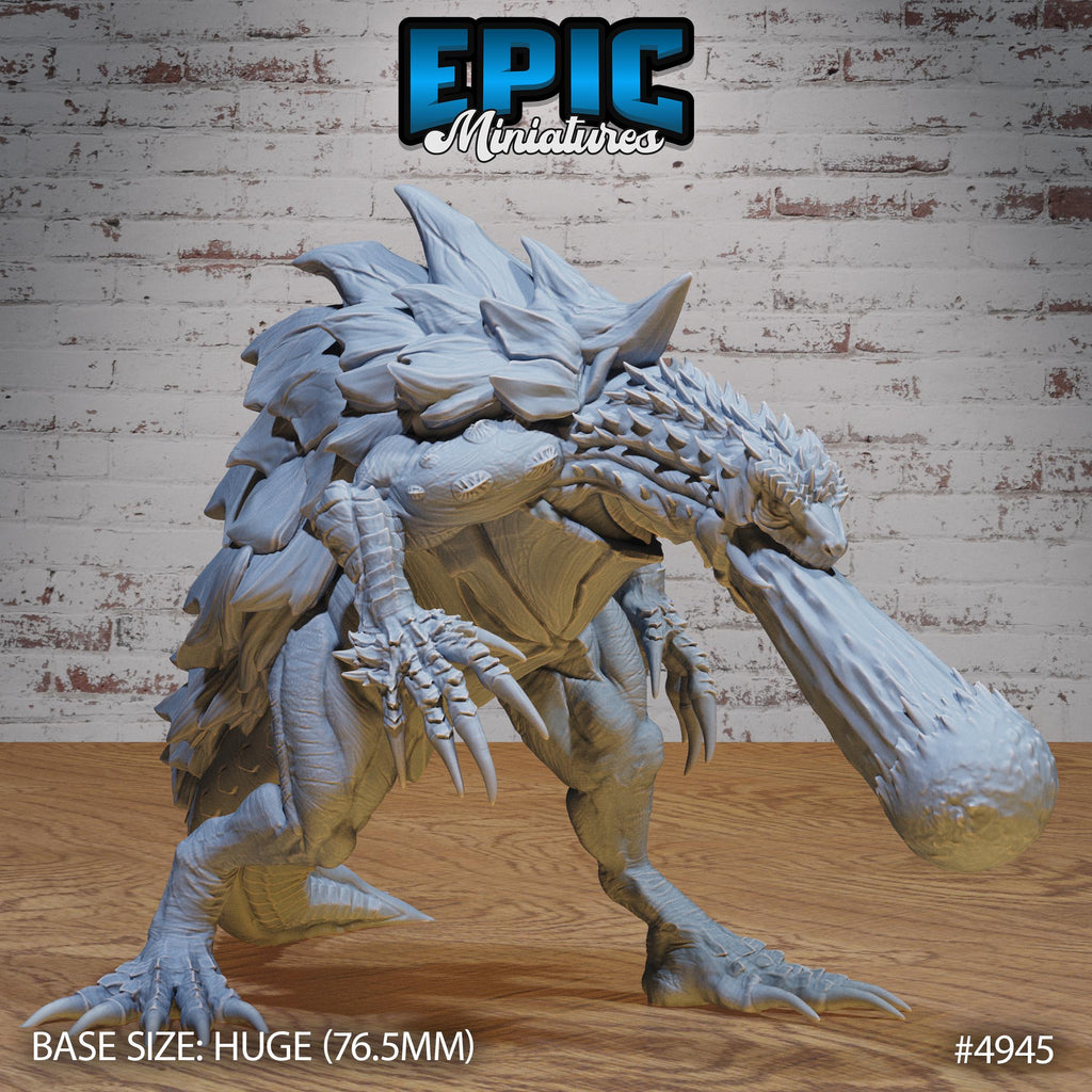 Turtle Zilla Option #4945 front DND miniature Legends of the East 16k resin