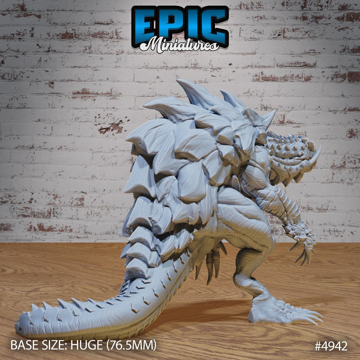 Turtle Zilla Option #4943 front DND miniature Legends of the East 16k resin