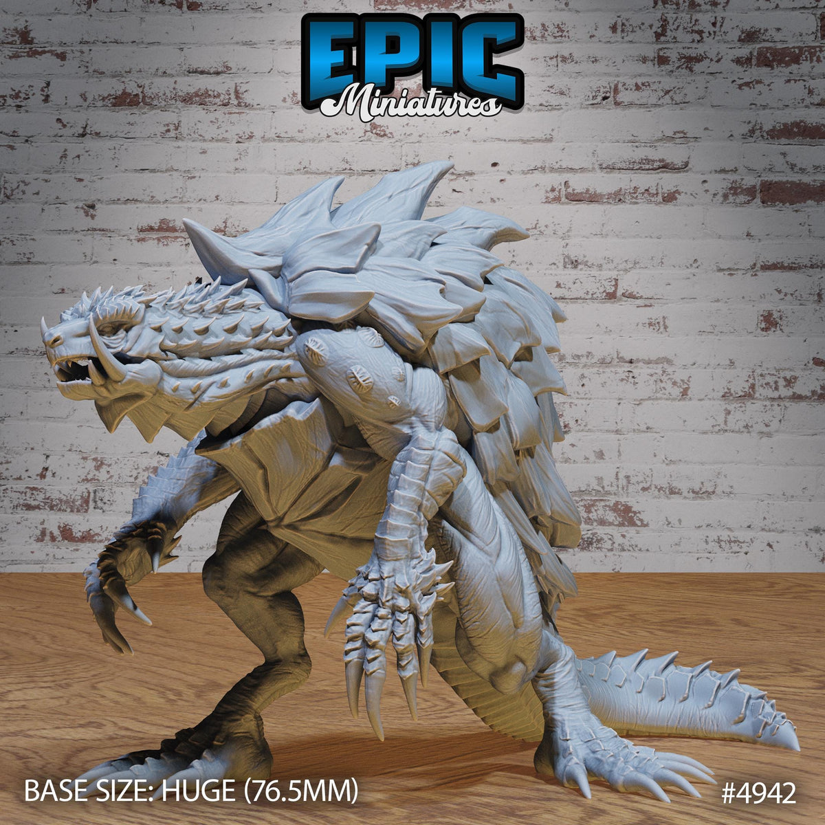 Turtle Zilla Option #4942 back DND miniature Legends of the East 16k resin