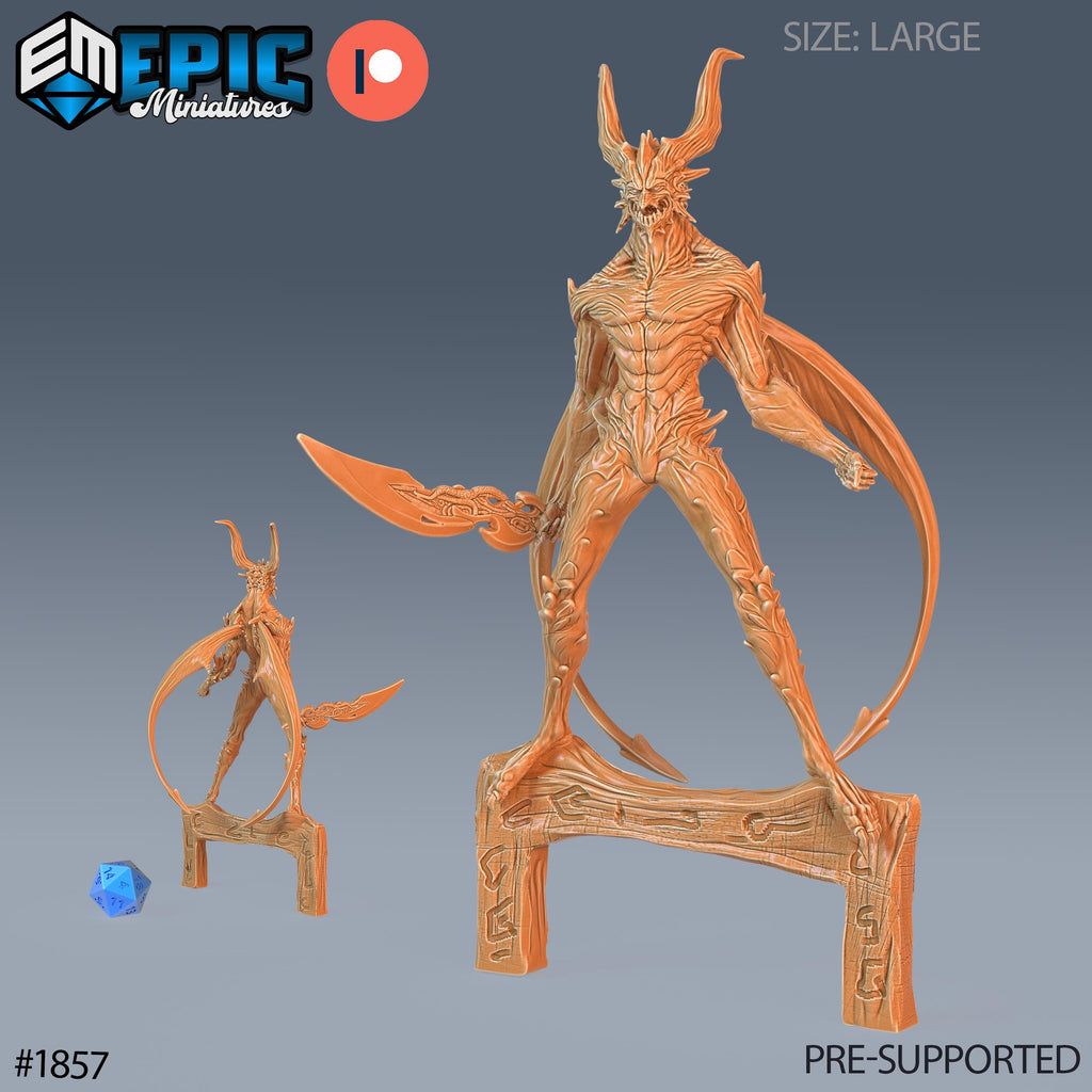 Arch Devil Option #1857 front DND miniature Deadly Sins 16k resin