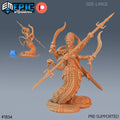 Marilith Option #1834 front DND miniature Deadly Sins 16k resin