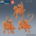 Dullahan Rider Set of 5 DND miniatures group photo Deadly Sins