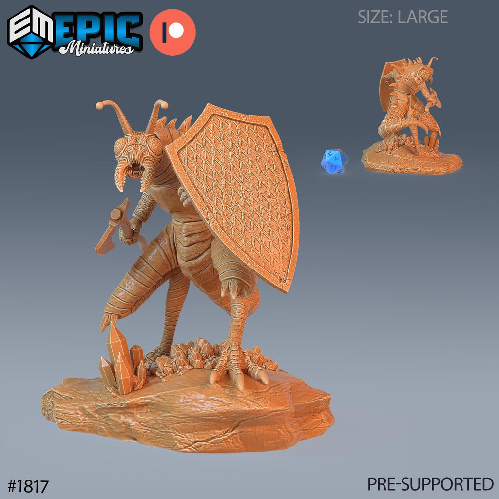 Ice Devil Option #1817 front DND miniature Deadly Sins 16k resin
