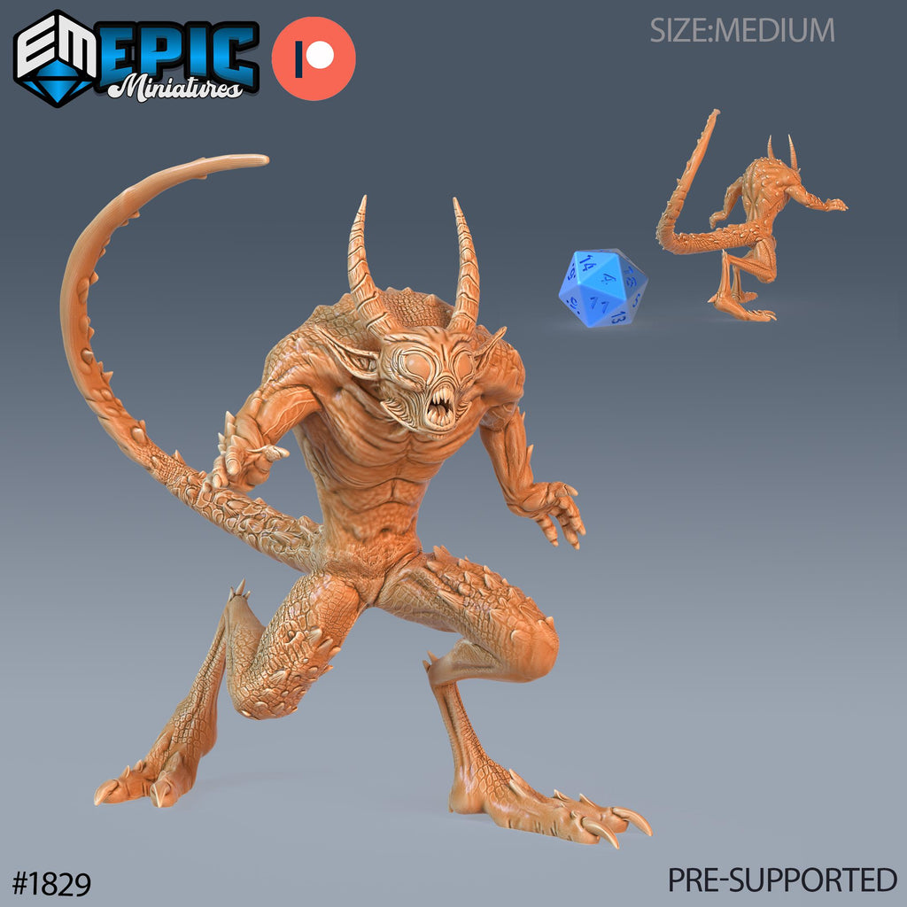 Quasit Option #1829 front DND miniature Deadly Sins 16k resin
