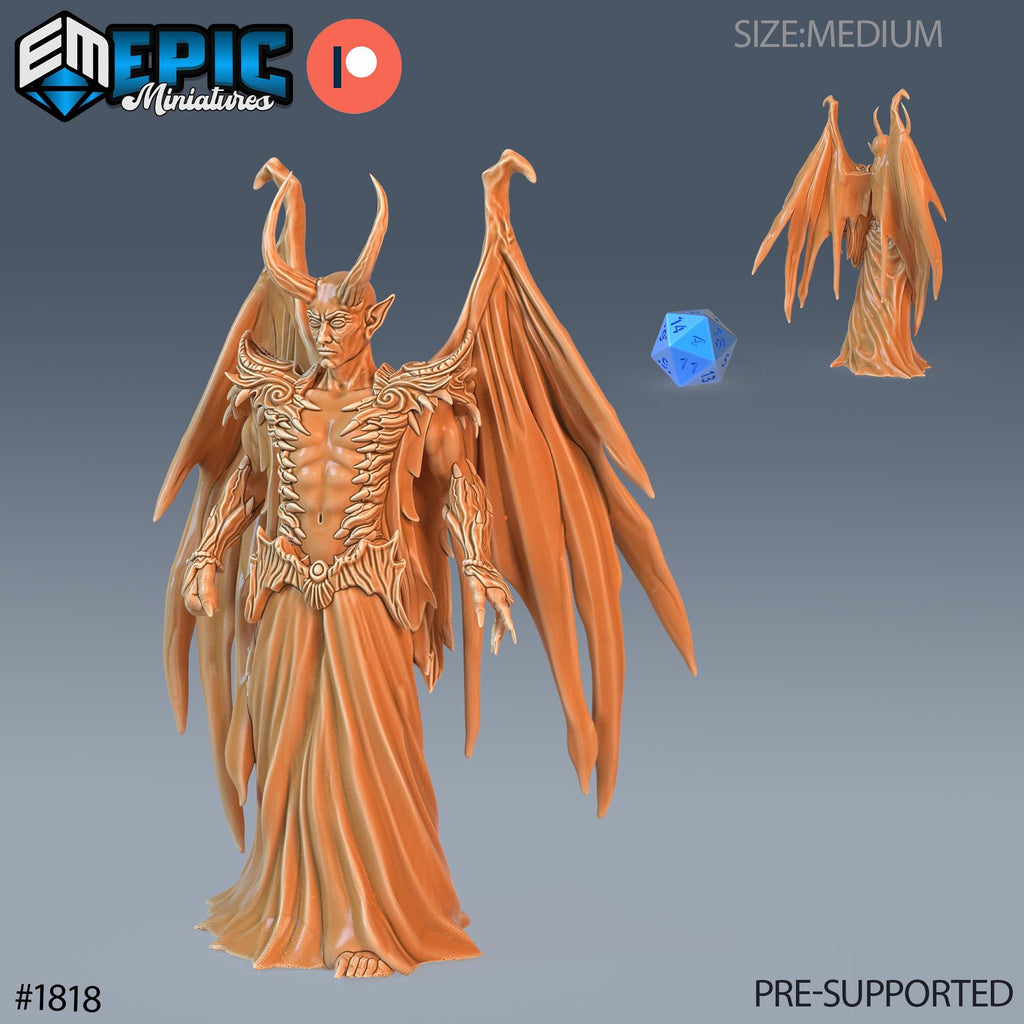 Devil Duke Option #1818 front DND miniature Deadly Sins 16k resin