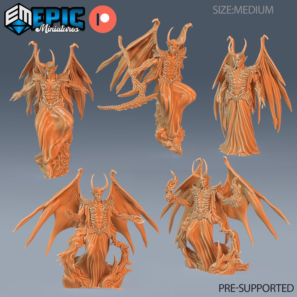 Devil Duke Set of 5 DND miniatures group photo Deadly Sins
